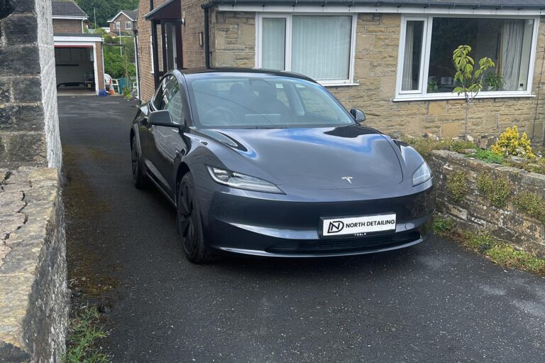 Tesla on drive of north detailing who offer PPF, Ceramic coatings and more in Wilsden